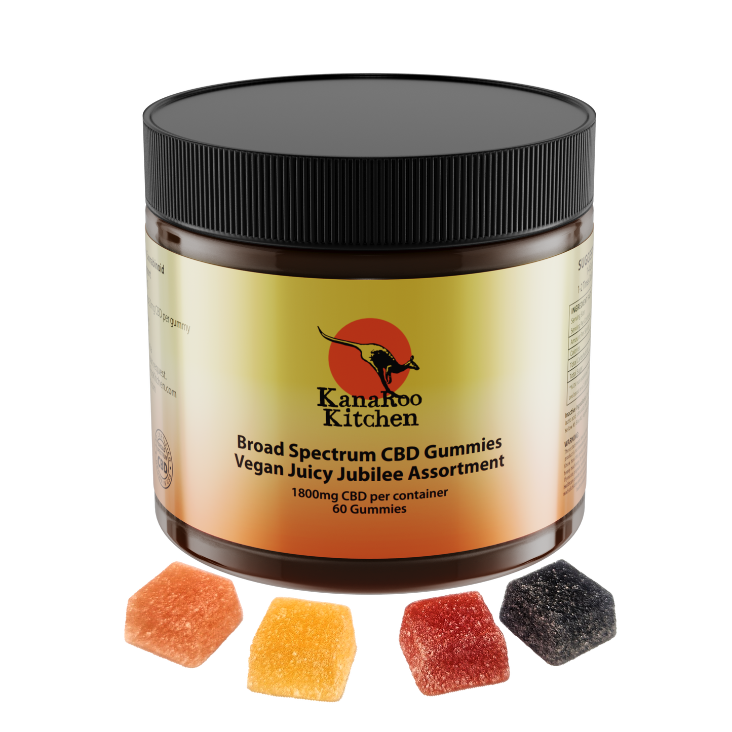 BROAD-SPECTRUM JUICY JUBILEE VEGAN ZERO-THC CBD GUMMIES