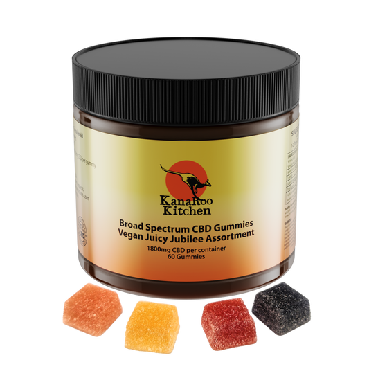 BROAD-SPECTRUM JUICY JUBILEE VEGAN ZERO-THC CBD GUMMIES