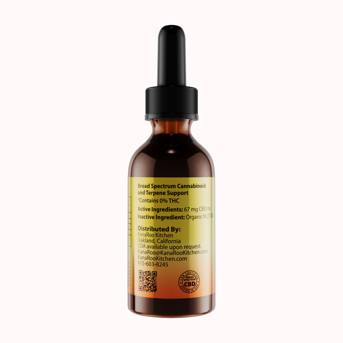 KANAROO KITCHEN BROAD-SPECTRUM ZERO-THC CBD OIL