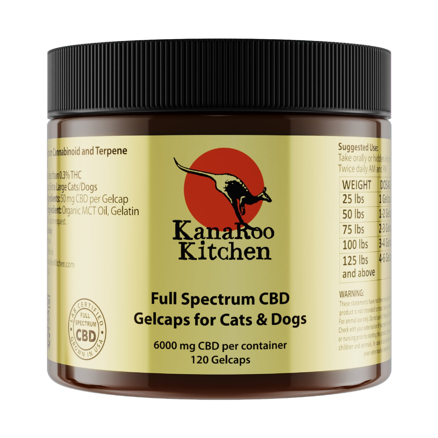 KANAROO KITCHEN FULL-SPECTRUM CBD GELCAPS