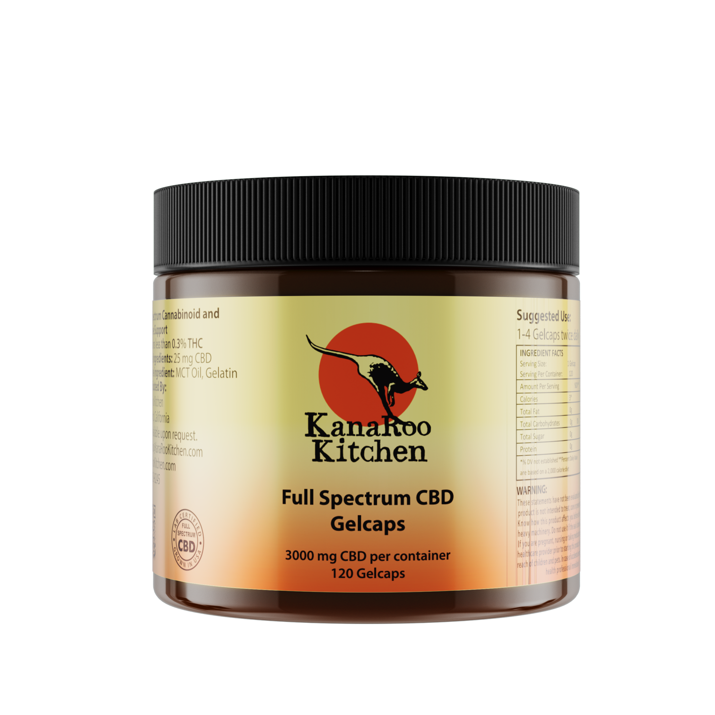 KANAROO KITCHEN FULL-SPECTRUM CBD GELCAPS