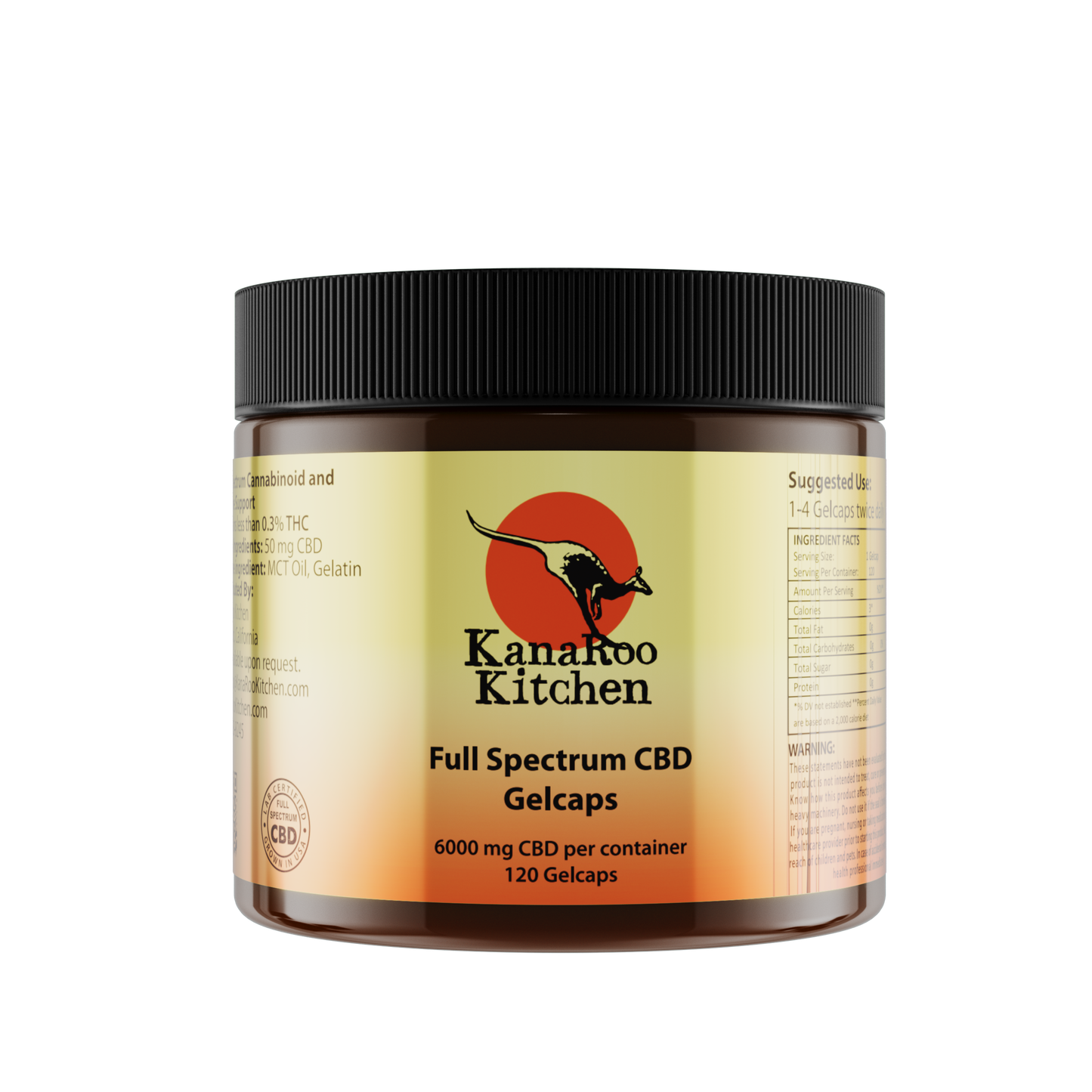 KANAROO KITCHEN FULL-SPECTRUM CBD GELCAPS